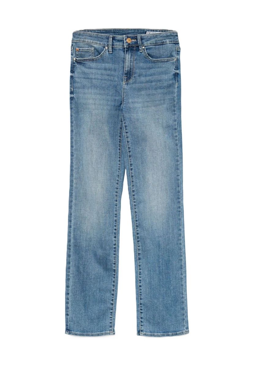 Jeans mit geradem Bein in mittlerer Waschung