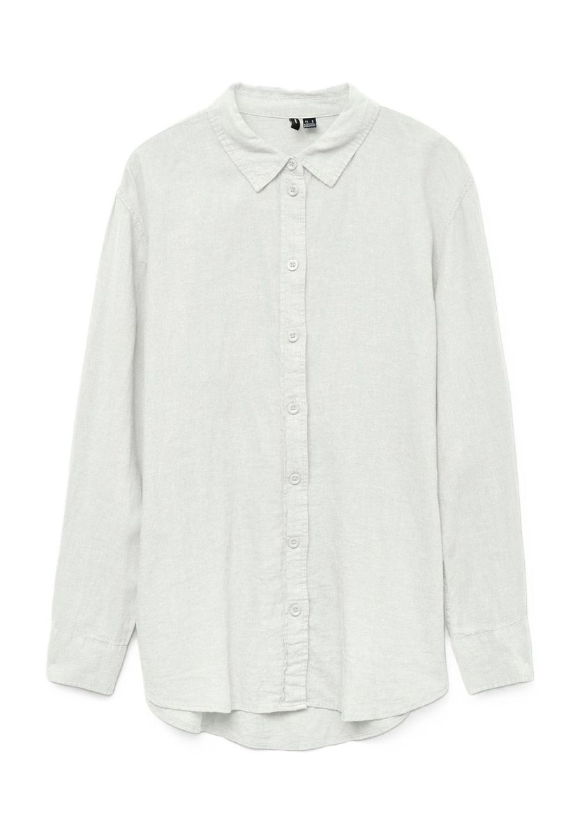 Locker geschnittenes Leinenmischhemd