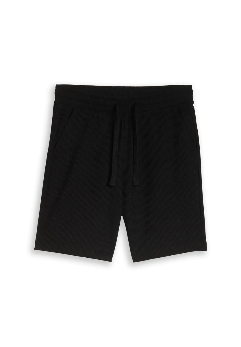 Strukturierte Bermuda-Shorts mit Waffel-Optik