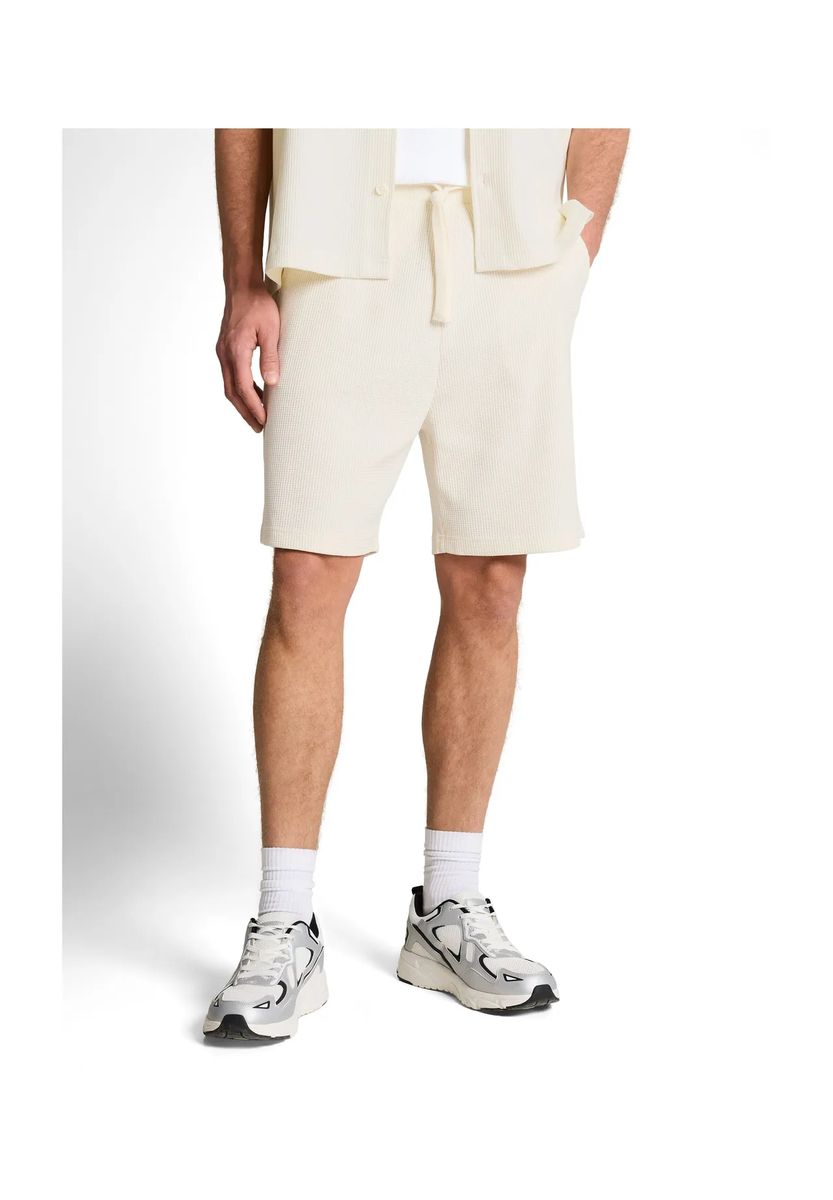 Bermuda-Shorts mit Waffelstruktur