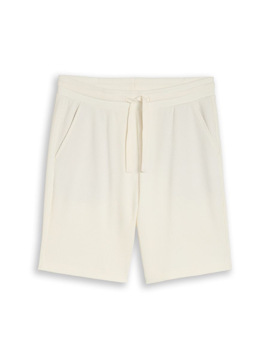 Bermuda-Shorts mit Waffelstruktur