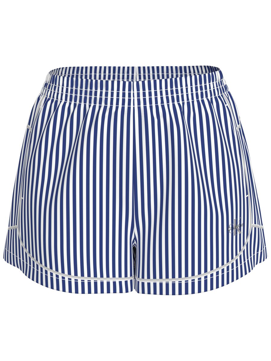 Gestreifte Pyjama-Shorts aus Baumwollpopeline