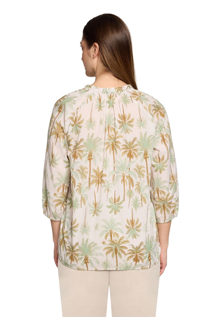 Luftige Bluse mit Palmenprint
