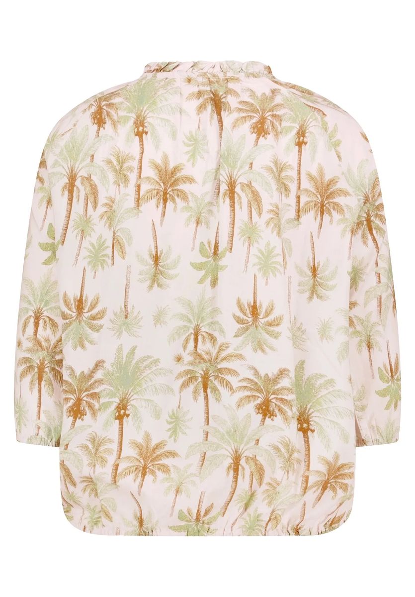 Luftige Bluse mit Palmenprint