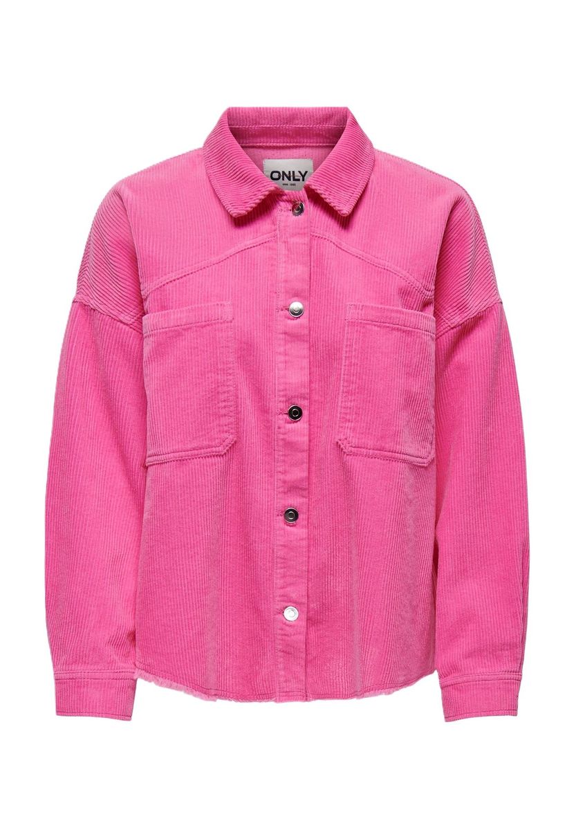 Cord-Bluse mit Knopfleiste aus Cord