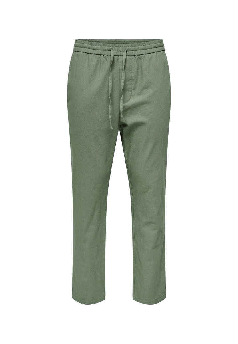 Herren Leinenhose mit Tunnelzug