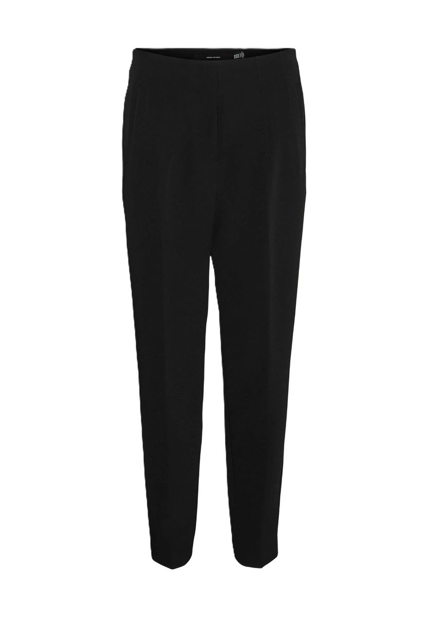 High Waist Cropped Stoffhose