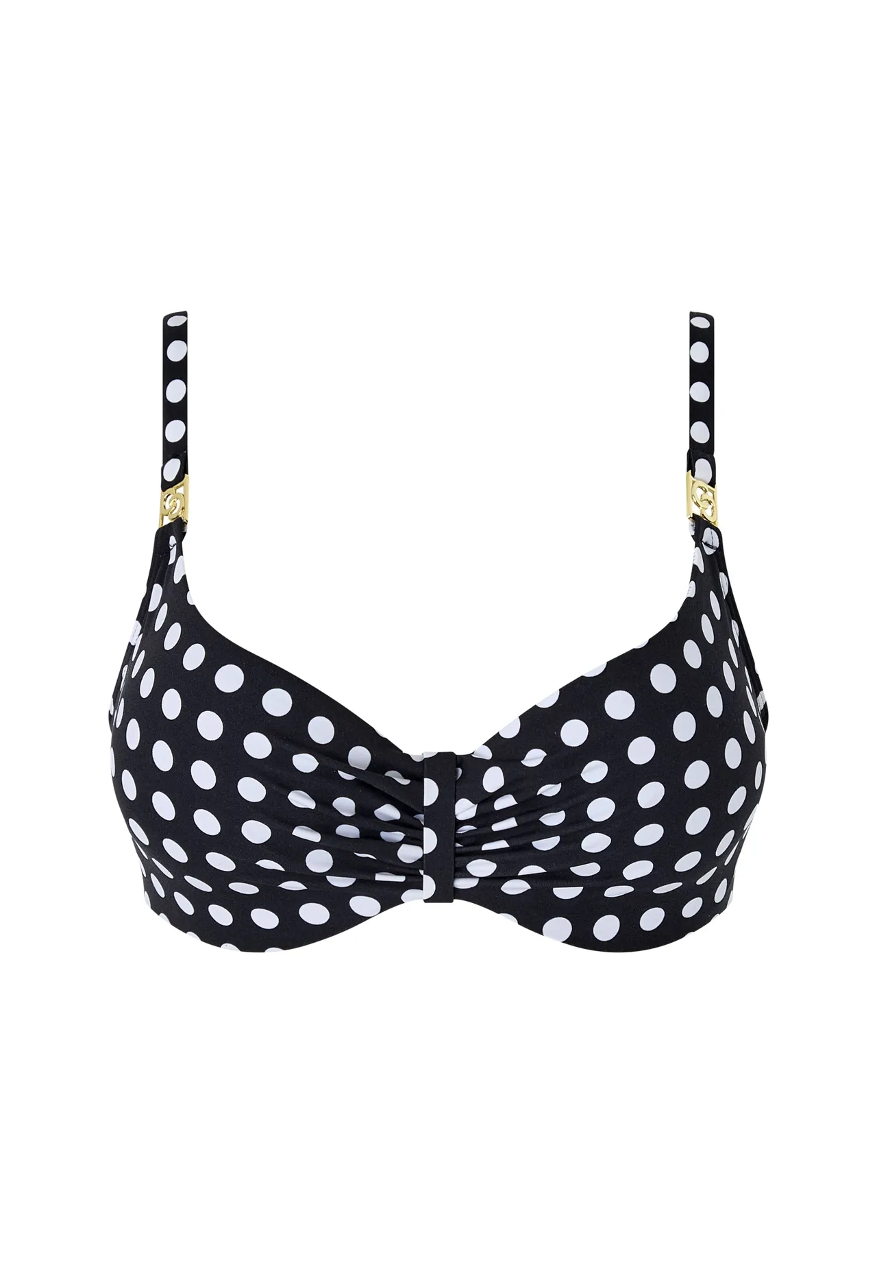 Bügel-Bikinioberteil mit Polka-Dots