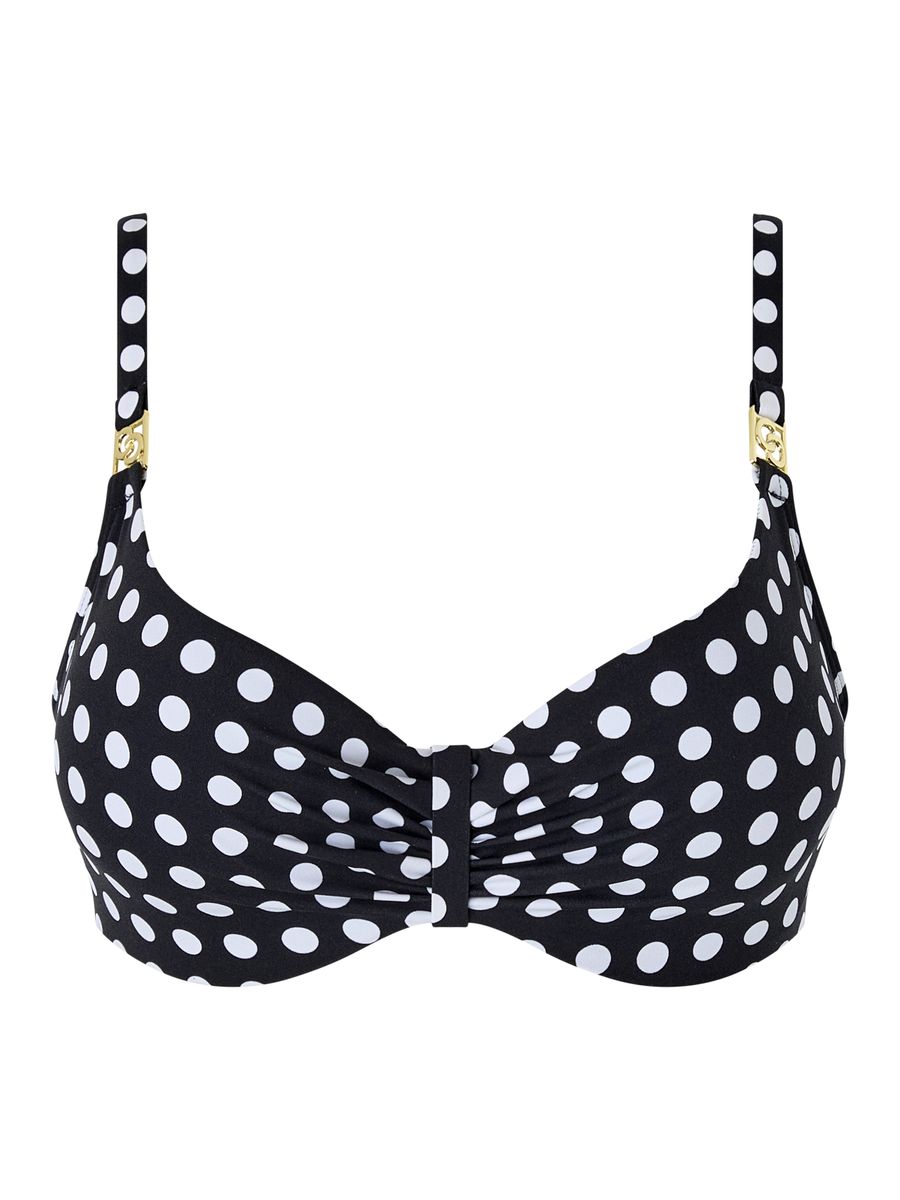 Bügel-Bikinioberteil mit Polka-Dots