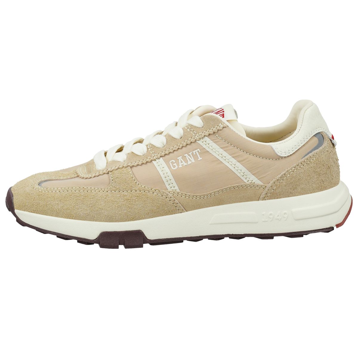 Retro-inspirierte Sneaker mit Wildleder-Einsätzen