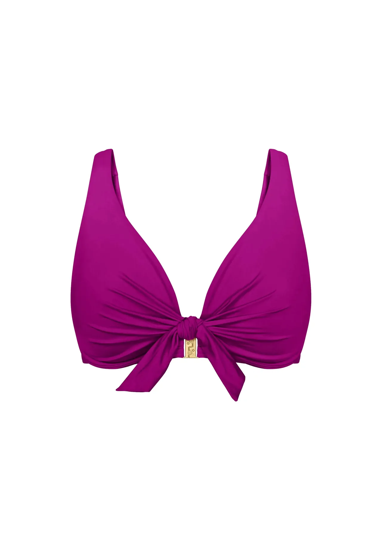 Bikini-Oberteil mit Knotendetail und Bügeln