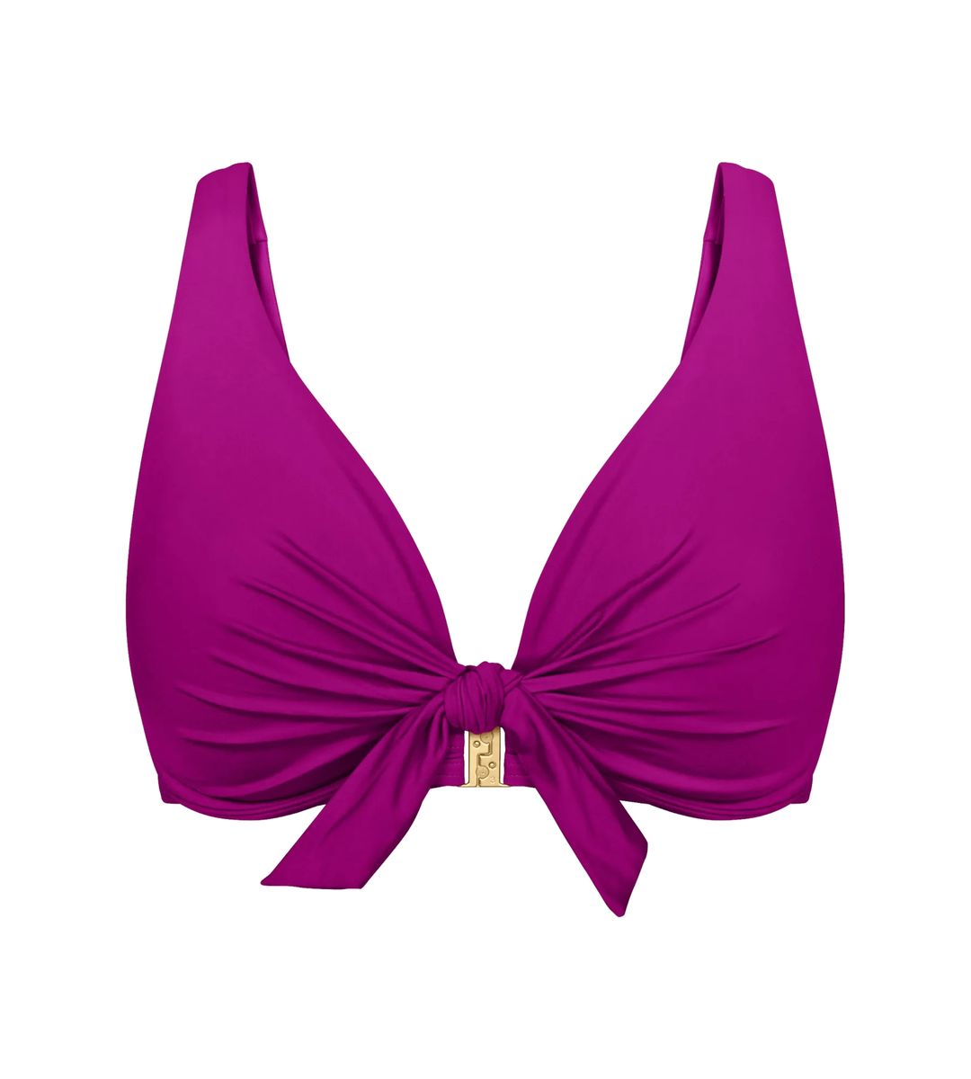 Bikini-Oberteil mit Knotendetail und Bügeln