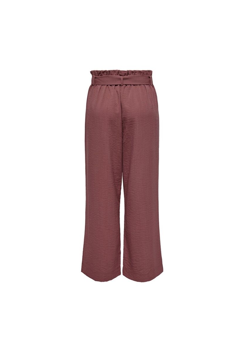 Paperbag Cropped Wide-Leg Hose