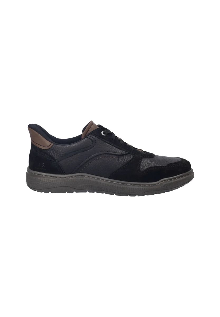 Leder-Halbschuhe mit Wildleder-Details