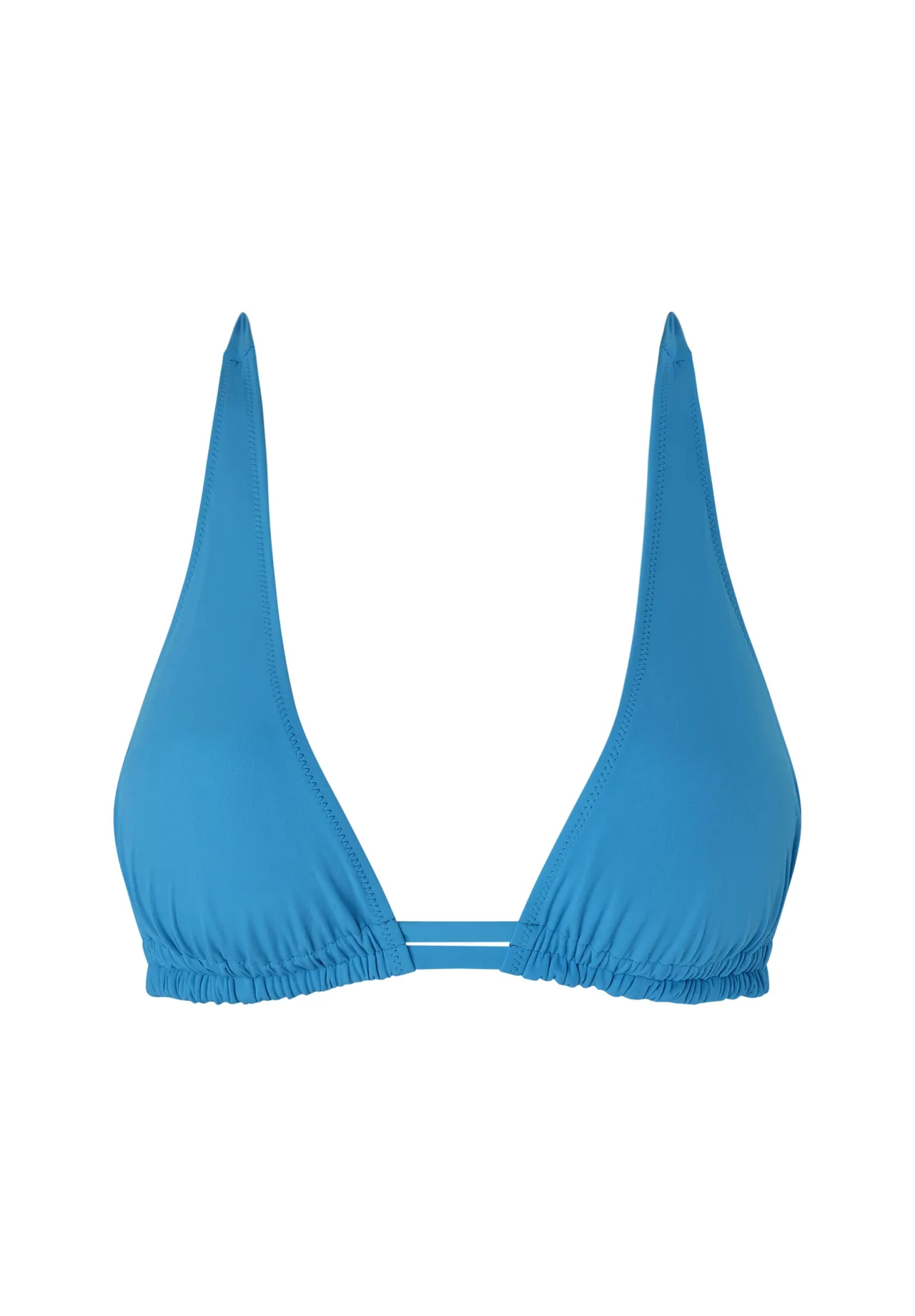 Gerafftes Triangel-Bikini-Top mit Neckholder