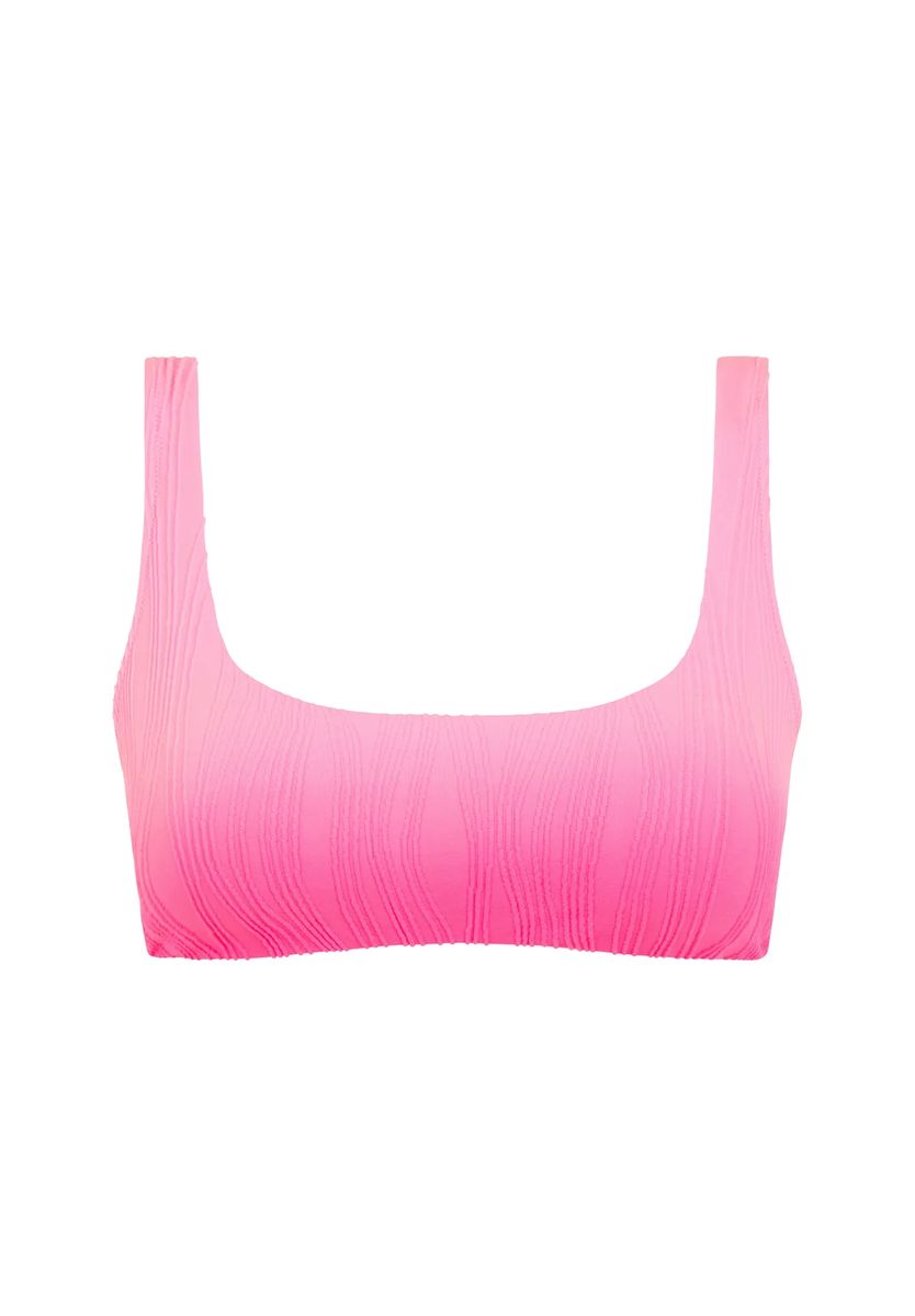 Strukturiertes Ombré-Crinkle-Bustier