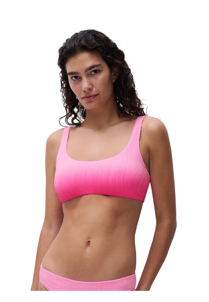 Strukturiertes Ombré-Crinkle-Bustier