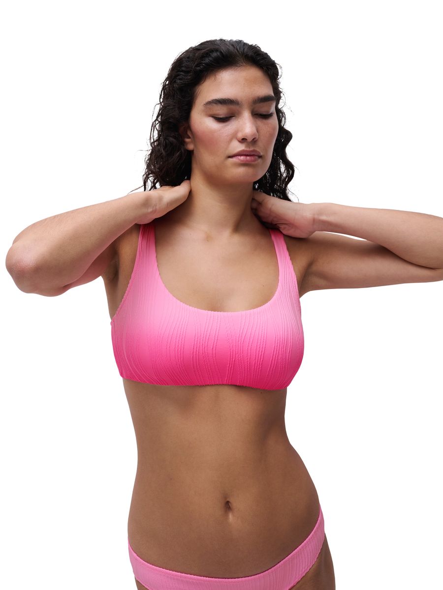 Strukturiertes Ombré-Crinkle-Bustier