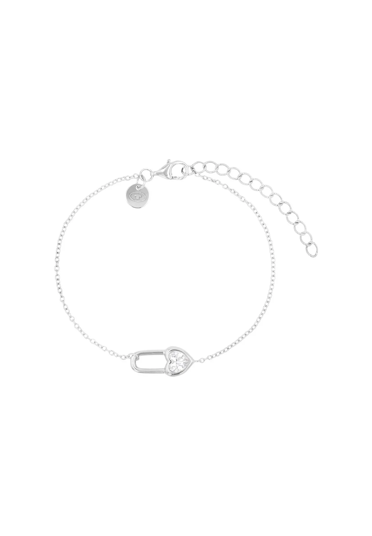 Zartes Armband mit Herz-Zirkonia