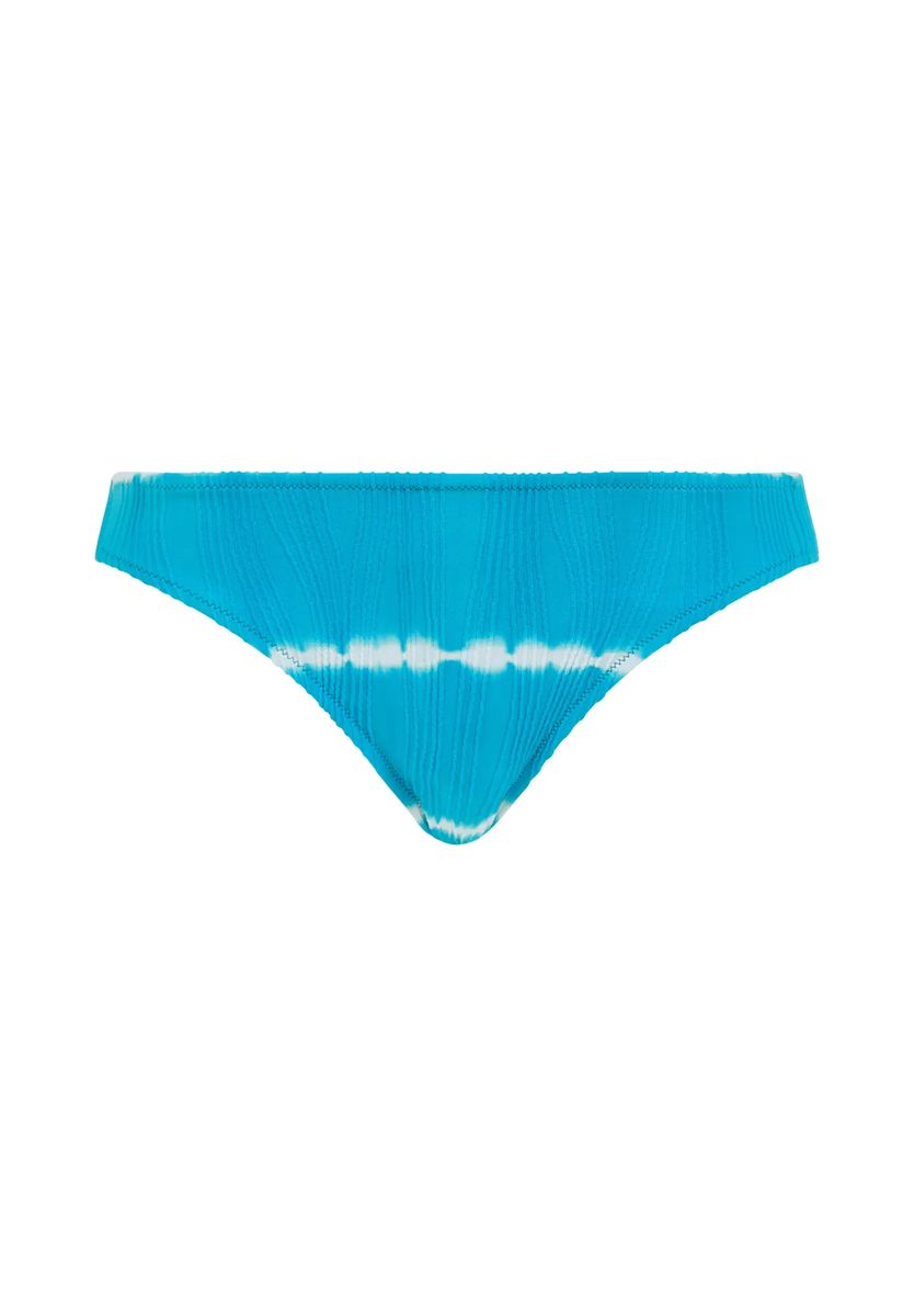 Strukturierter Bikini-Slip mit Batik-Muster