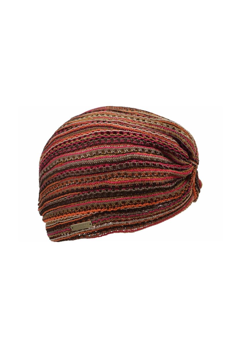 Strukturierte Strickmütze im Turbanstil