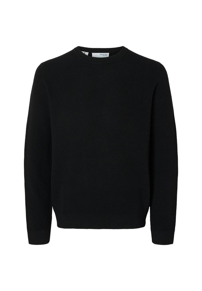 Klassischer Strickpullover mit Rundhalsausschnitt