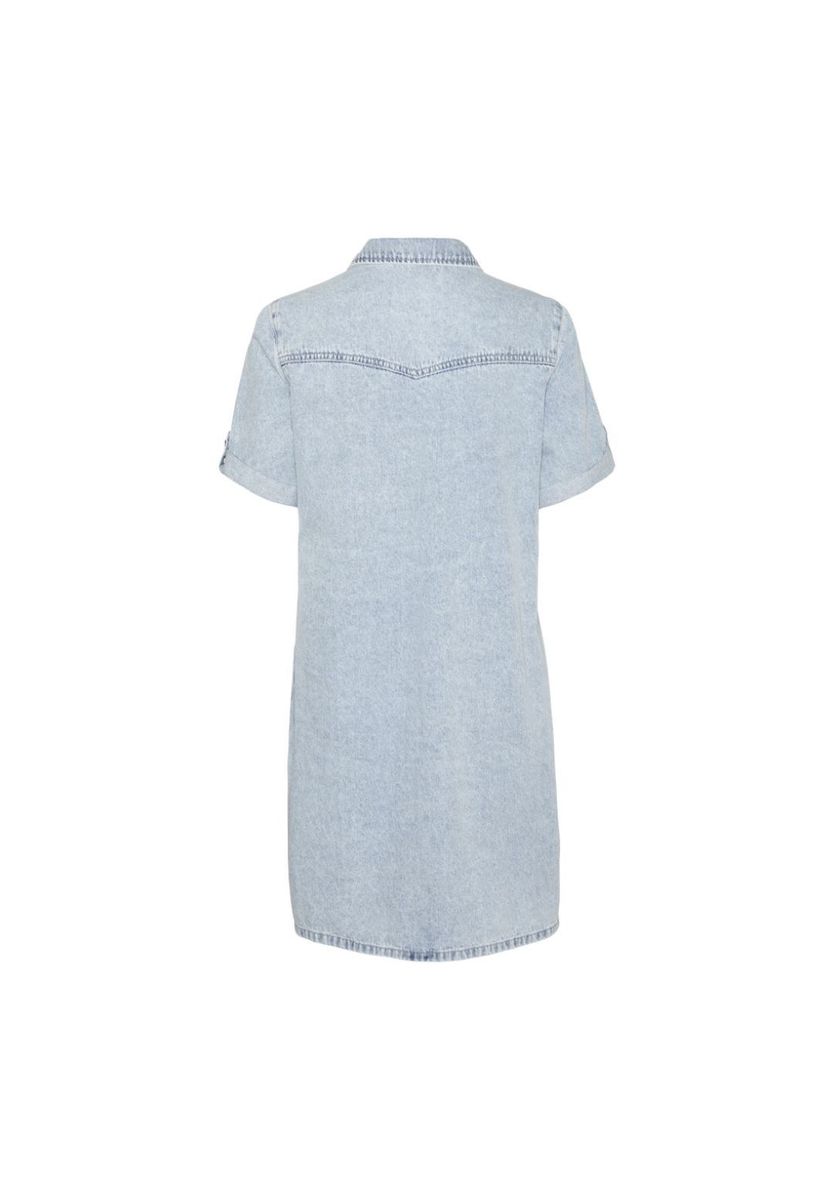 Jeanshemdkleid mit Knopfleiste