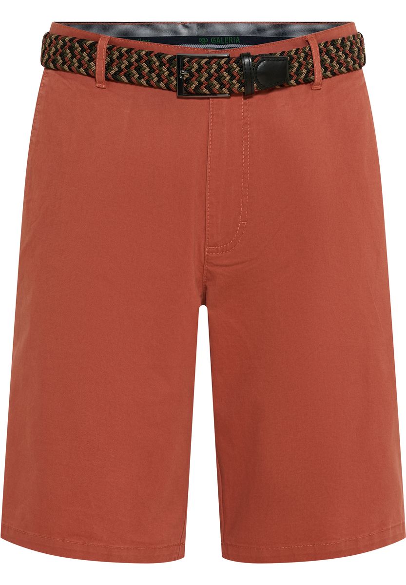 Chino-Bermuda aus Baumwolle mit Gürtel