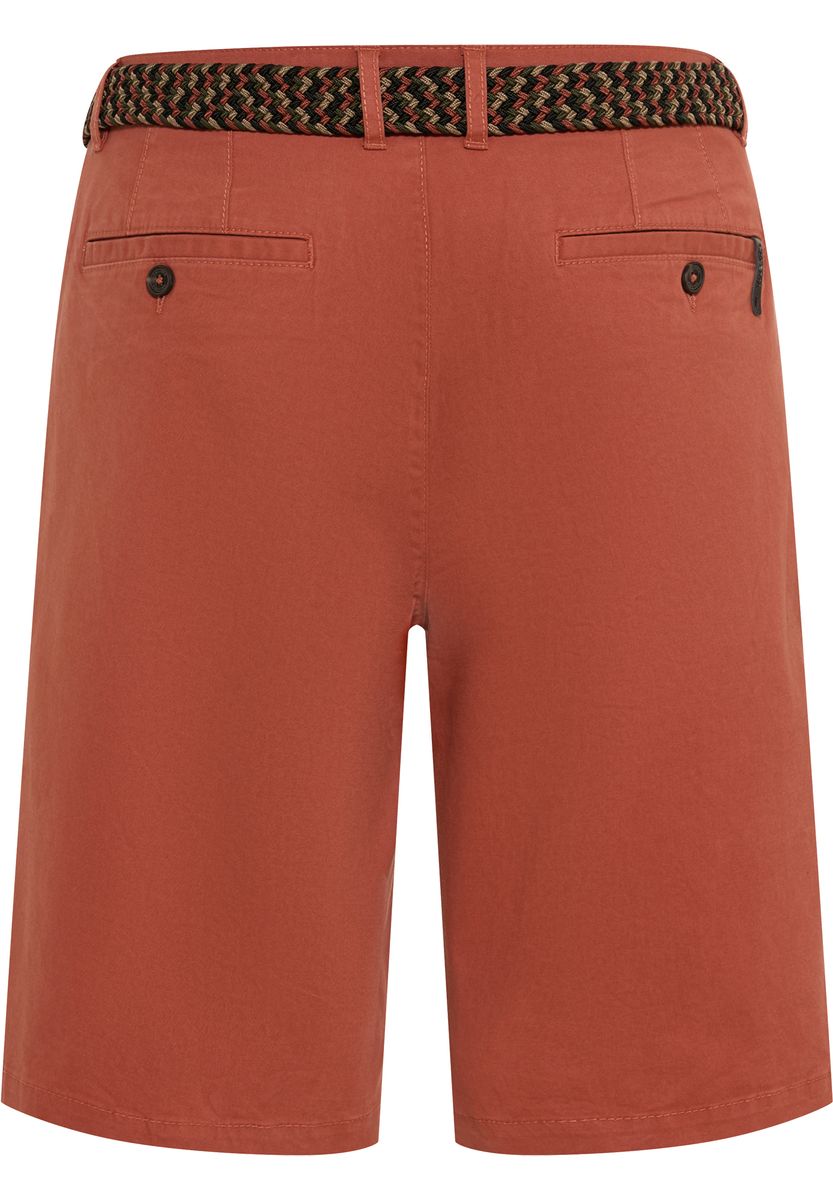 Chino-Bermuda aus Baumwolle mit Gürtel