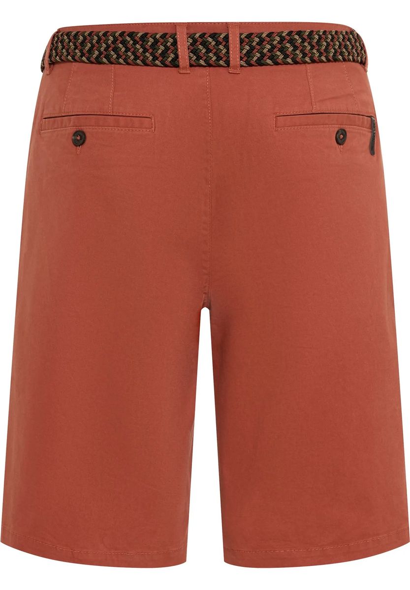 Chino-Bermuda aus Baumwolle mit Gürtel