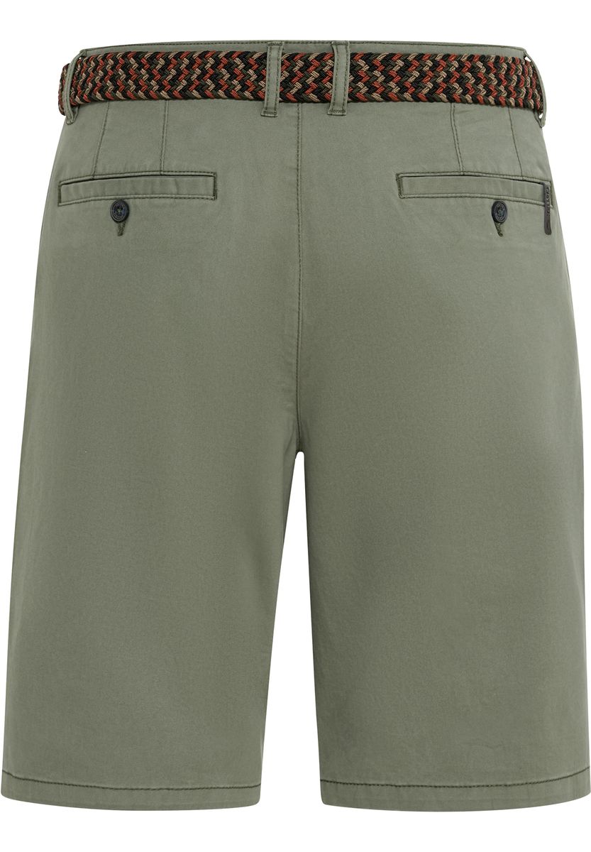 Klassische Chino-Bermuda-Shorts mit Gürtel