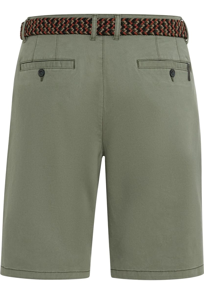 Klassische Chino-Bermuda-Shorts mit Gürtel