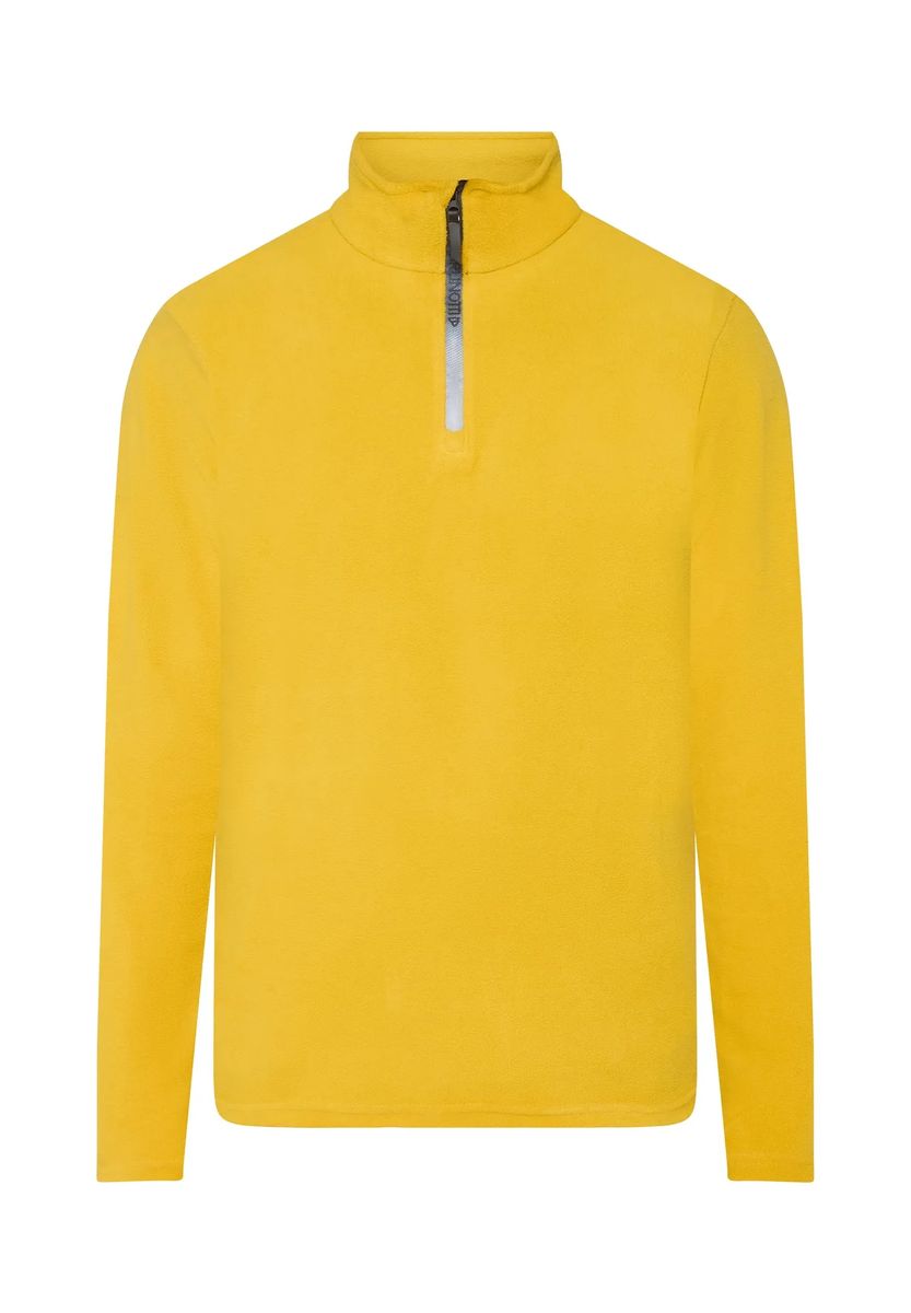 Fleecepullover mit halbem Reißverschluss