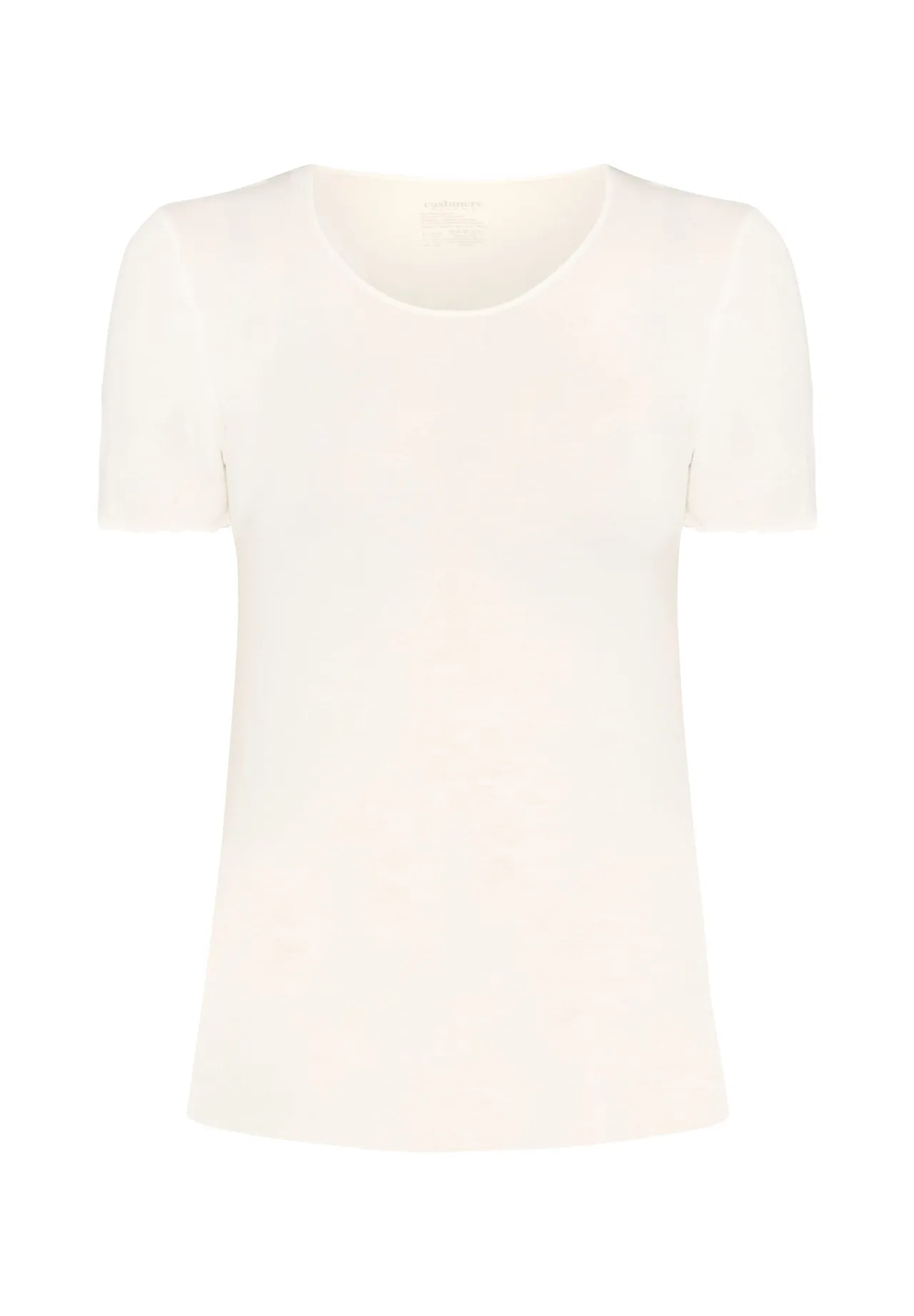 Luxuriöses Kurzarmshirt aus Cashmere-Mix