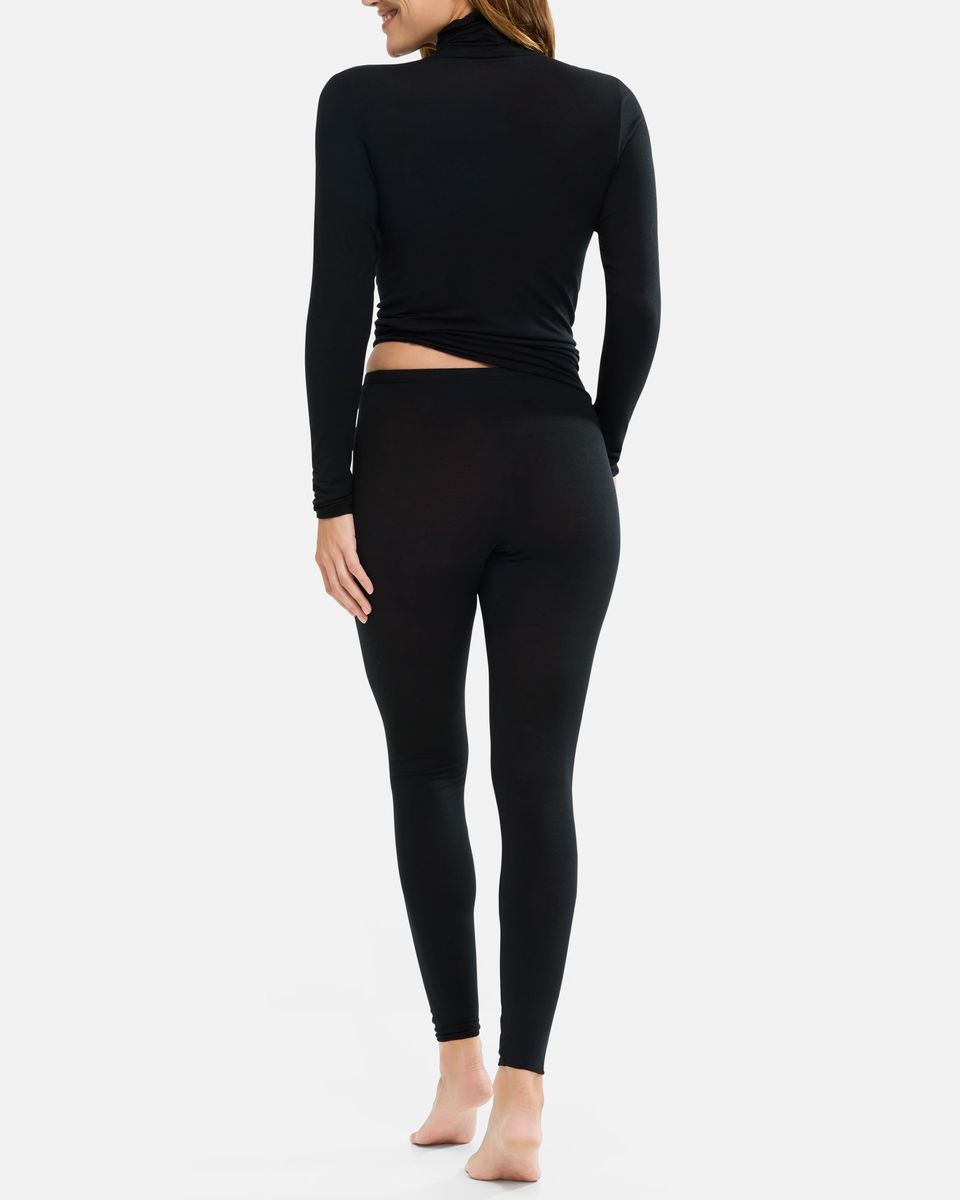 Minimalistischer Langarm-Rollkragenpullover mit Kaschmir
