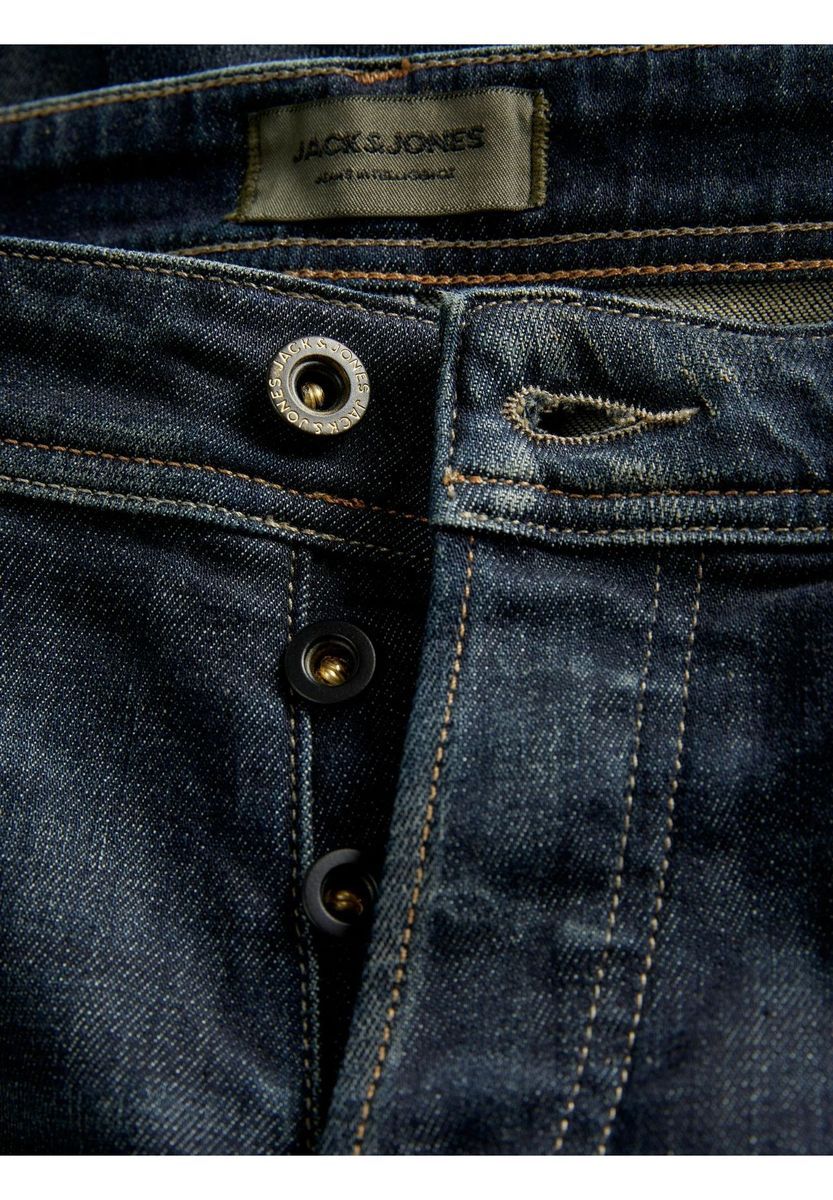 Konisch zulaufende Five-Pocket Jeans mit mittelhoher Taille
