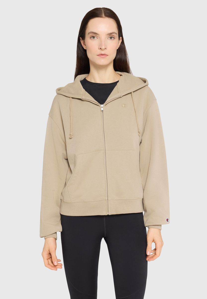 Übergroße Sweatjacke mit Kapuze