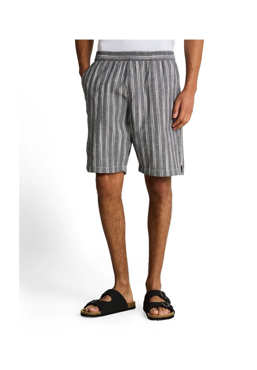 Gestreifte Relaxed Fit Lounge-Shorts
