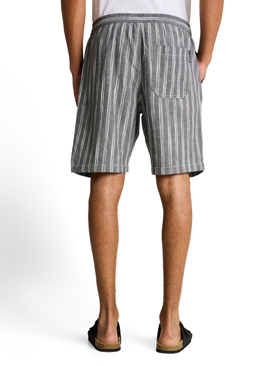 Gestreifte Relaxed Fit Lounge-Shorts