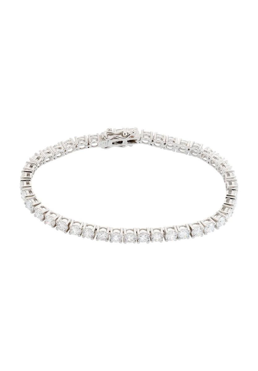 Klassisches Tennisarmband mit Lab-Diamanten