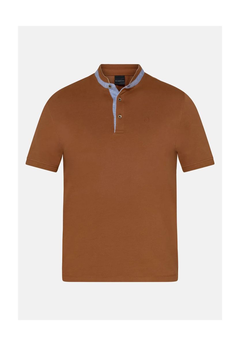 Kurzarm-Poloshirt mit Stehkragen