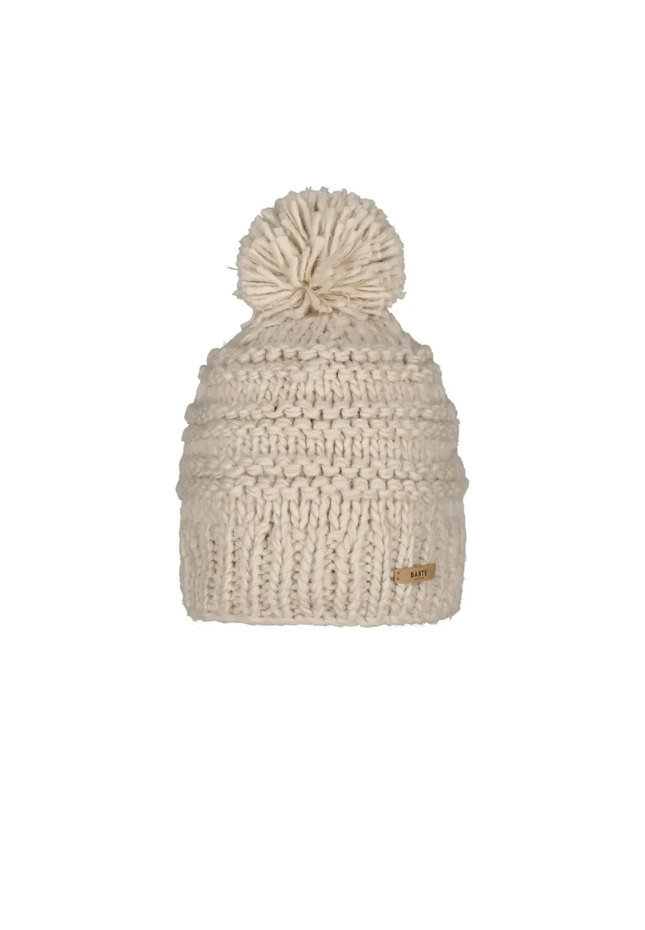 Grobstrickmütze mit Bommel