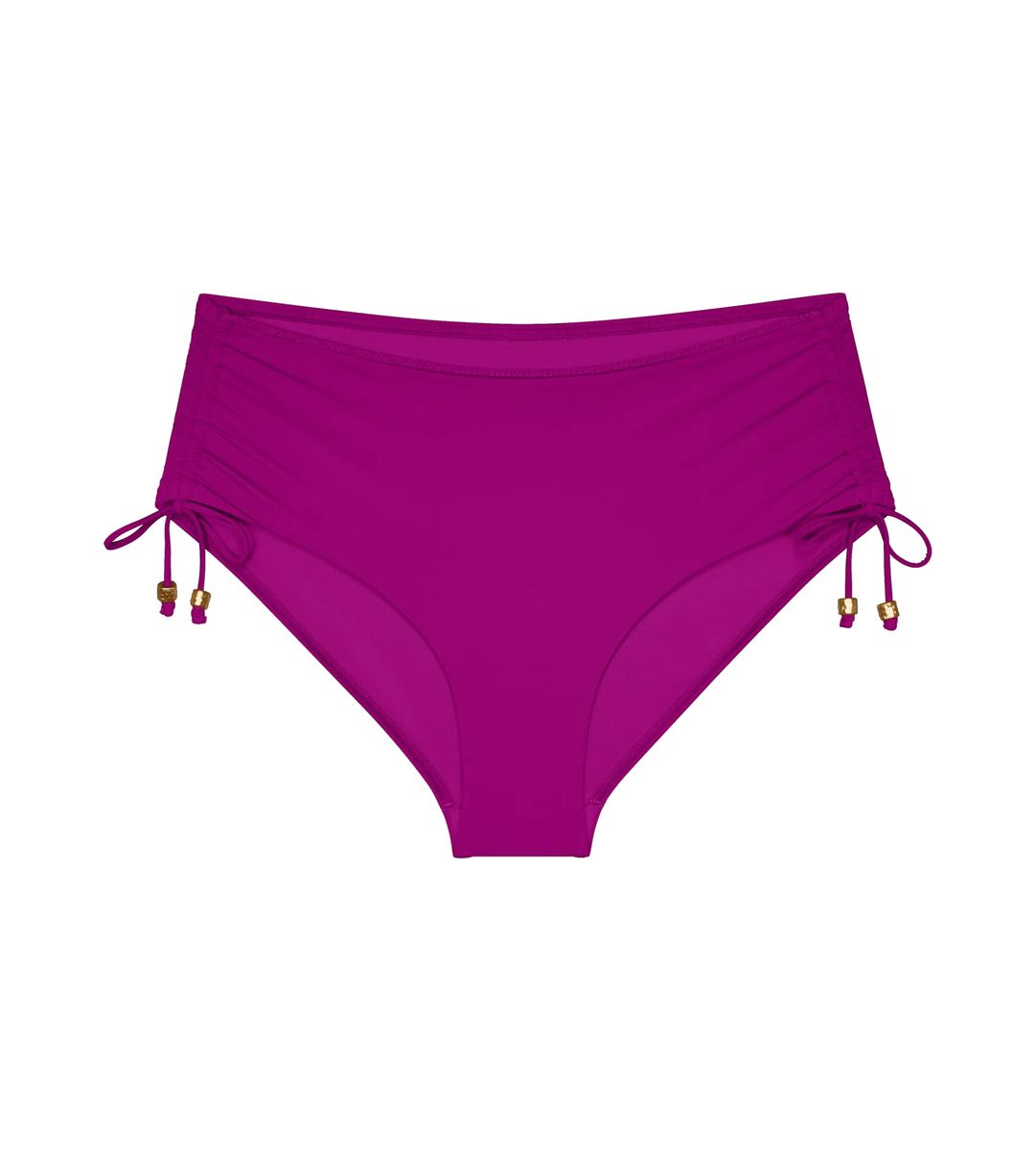 High-Waist Bikini-Hose mit Schnürung