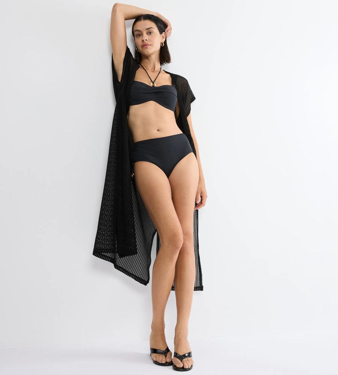 Bikini-Hose mit hoher Taille