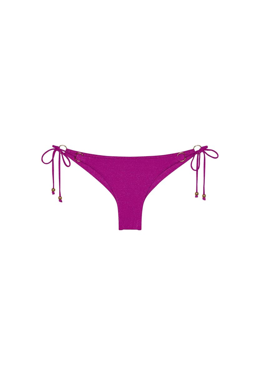 Schimmernde Lurex-Bikinihose in Brasilian-Form