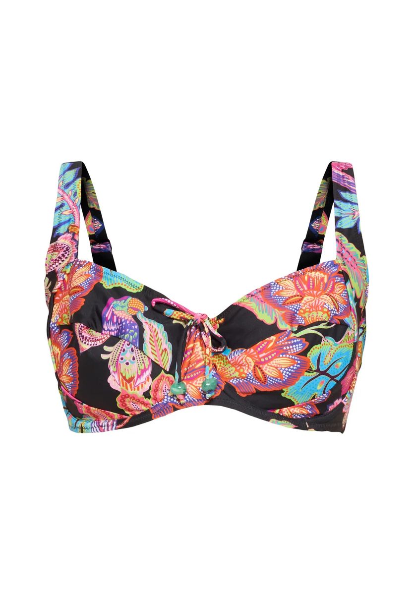 Bikini-Oberteil mit tropischem Print