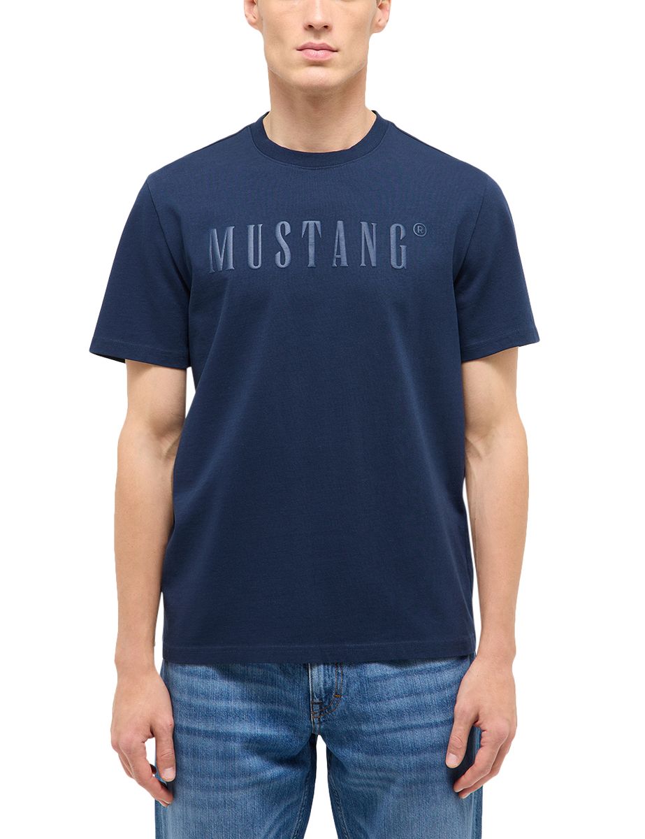 T-Shirt mit geprägtem Logo