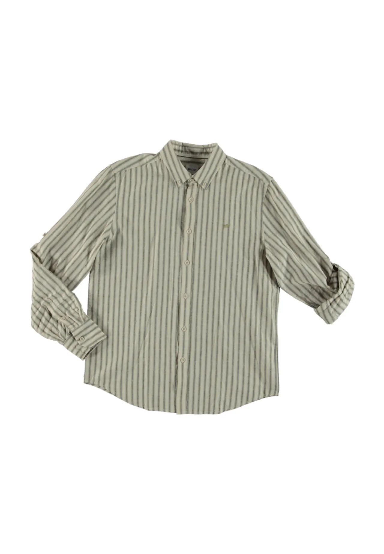 Gestreiftes Button-Down Freizeit-Hemd