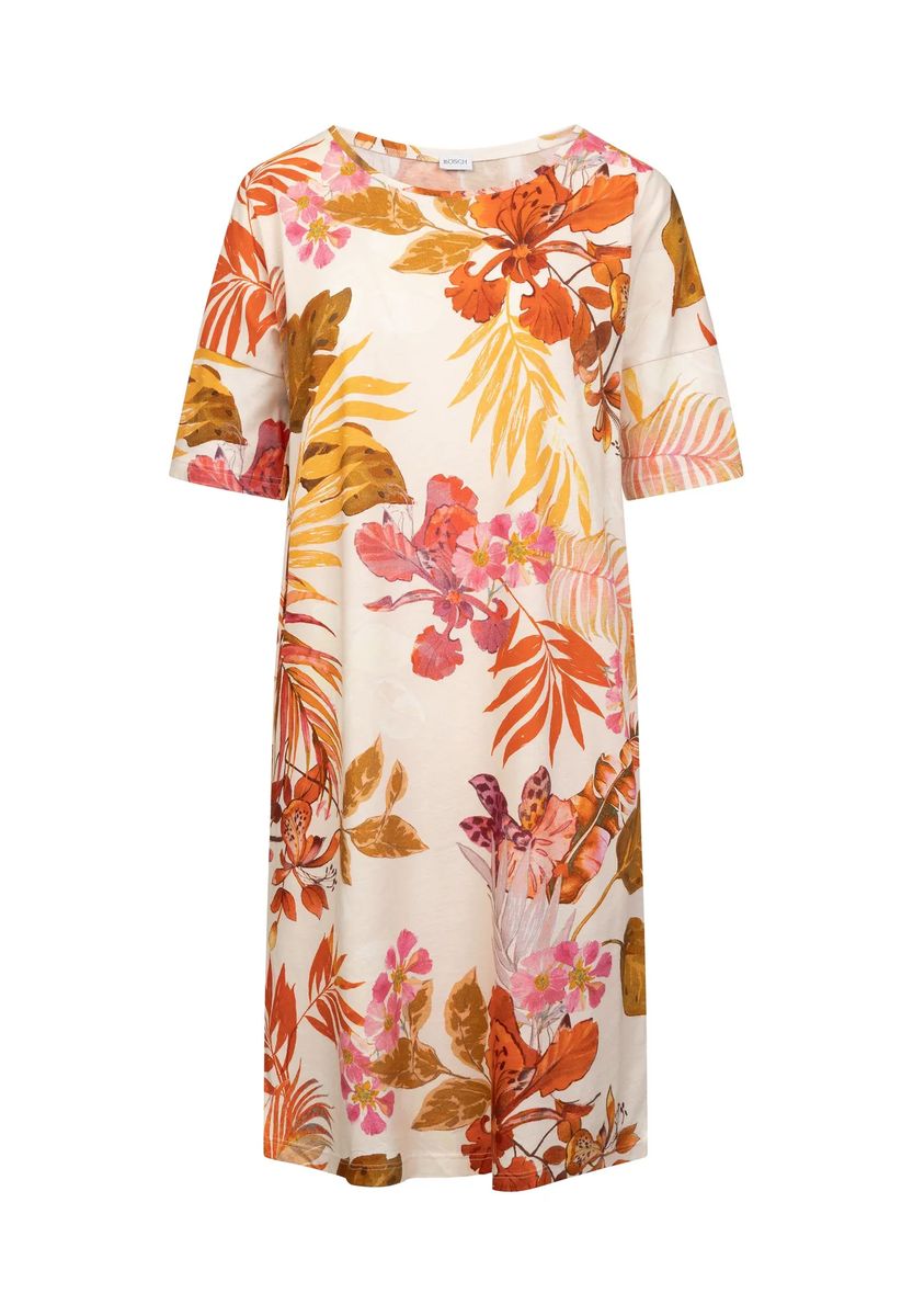 Jersey-Nachthemd mit floralem Print