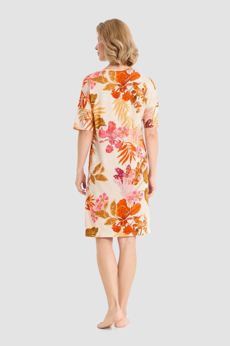 Jersey-Nachthemd mit floralem Print